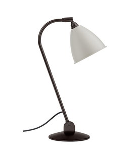 Gubi - BL2 Table Lamp black brass - classic white Ø16