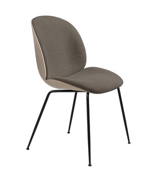 Gubi - Beetle Chair new beige - front uph.- conic base