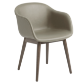 Muuto - Fiber Armchair Leather / Dark Oak