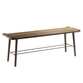 Ekta Living Scala bench smoked oak L124