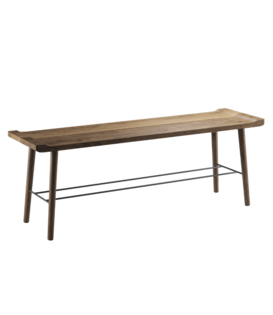 Ekta Living Scala bench smoked oak L124