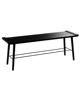 By Wirth - Scala bench black oak L124 cm.