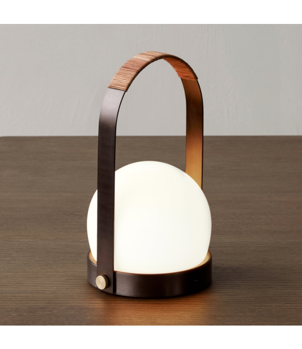 Audo Audo Carrie Table Lamp bronze brass, leather