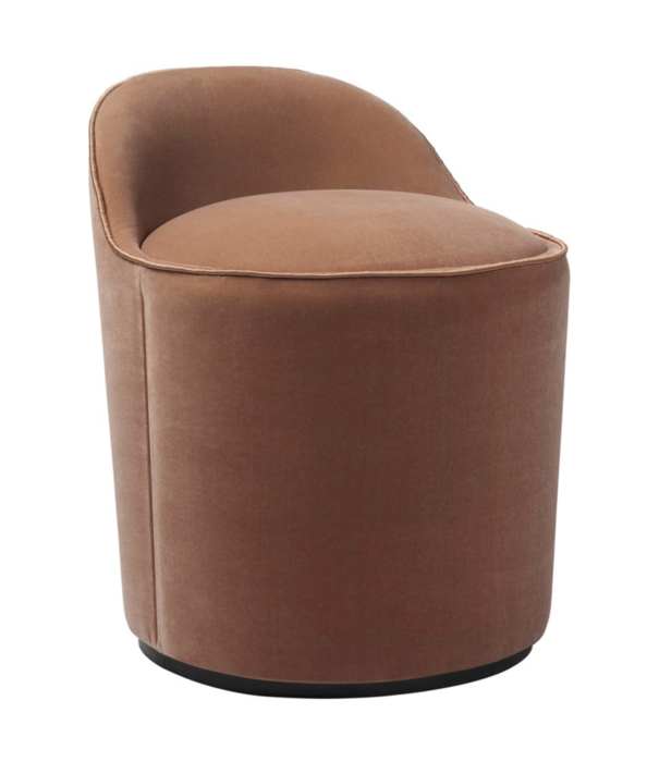 Gubi  Gubi - Tail dining chair upholstered low back