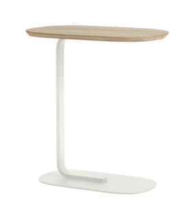 Muuto - Relate side table oak - base off white