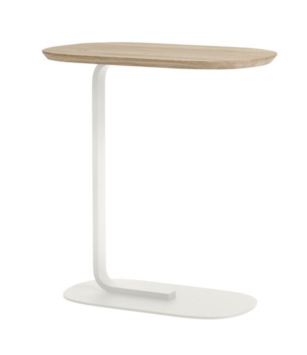 Muuto  Muuto - Relate side table oak - base off white