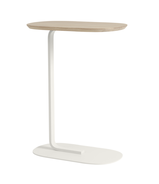 Muuto  Muuto - Relate side table oak - base off white