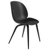 Gubi Beetle Dining Chair black, base black beech
