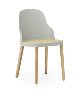 Normann Copenhagen -Allez Chair molded wicker seat - oak wood base