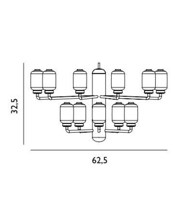 Normann Copenhagen  Normann Copenhagen - Amp chandelier small Ø62,5