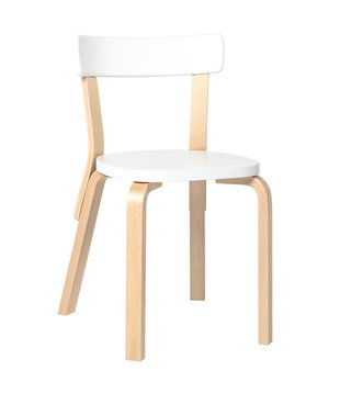 Artek - Chair 69 Birch-White