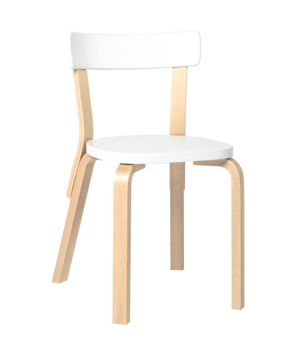 Artek  Artek - Aalto Chair 69 Berken-Wit