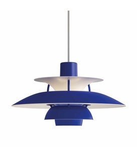Louis Poulsen - PH 5 Mini Monochrome Blue Hanglamp