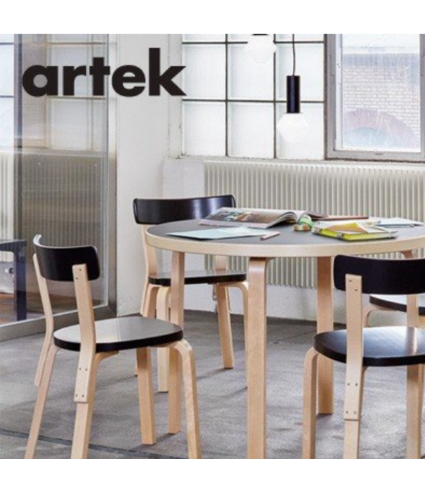 Artek  Artek - Aalto Chair 69 Berken-Wit