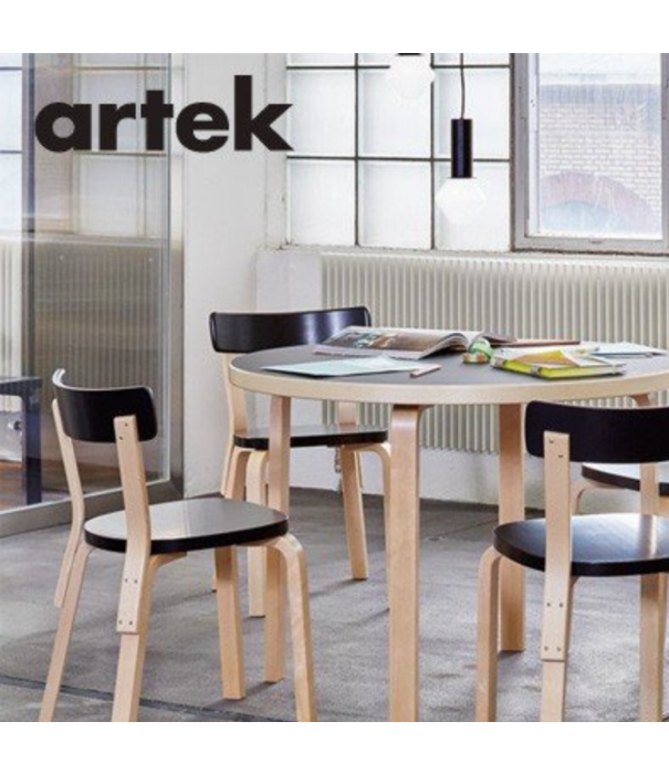 Artek  Artek - Aalto Chair 69 Birch-White