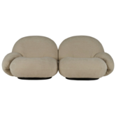 Gubi - Pacha 2-seater Sofa with armrests fabric boucle L176