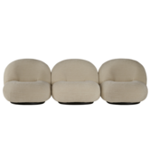 Gubi - Pacha Sofa 3-seater fabric Belsuede brown