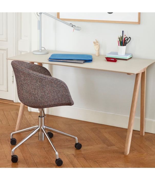Hay  Cph 90 Desk white laminate, oak base