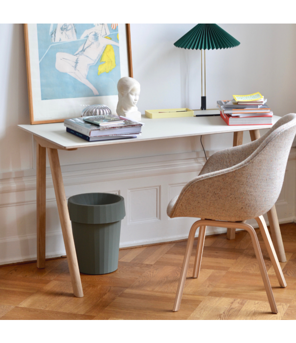 Hay  Cph 90 Desk white laminate, oak base