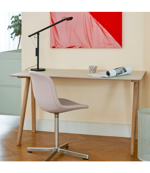 Hay  Hay CPH 90 Bureau wit laminaat, eiken onderstel