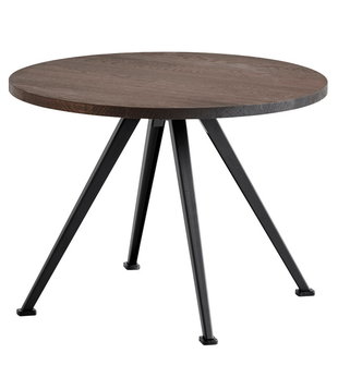 Hay - Pyramid 51 coffee table smoked oak, black Ø60