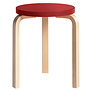 Artek - Stool 60 Berken /Rood