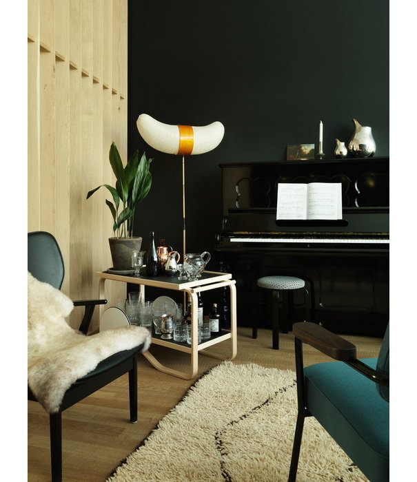 Artek  Artek Tea Trolley 901 berken, zwart linoleum