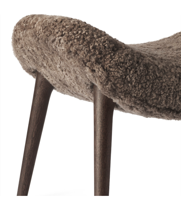 Vipp  Vipp 467 Lodge Footstool dark oak, sheepskin