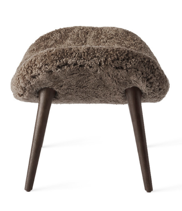 Vipp  Vipp 467 Lodge Footstool dark oak, sheepskin
