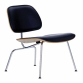 Vitra - Eames LCM Leather lounge stoel naturel essen,  leder