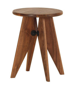 Vitra - Tabouret Bois stool walnut