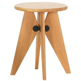 Vitra Tabouret Bois kruk massief eiken geolied