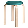 Artek Standard Collection - Stool E60 Kruk berken, petrol gelakt