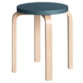 Artek Standard Collection - Stool E60 Birch /Blue