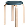 Artek - Stool E60 Birch /Blue