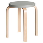 Artek - Stool E60 Kruk bergen, grijs gelakt