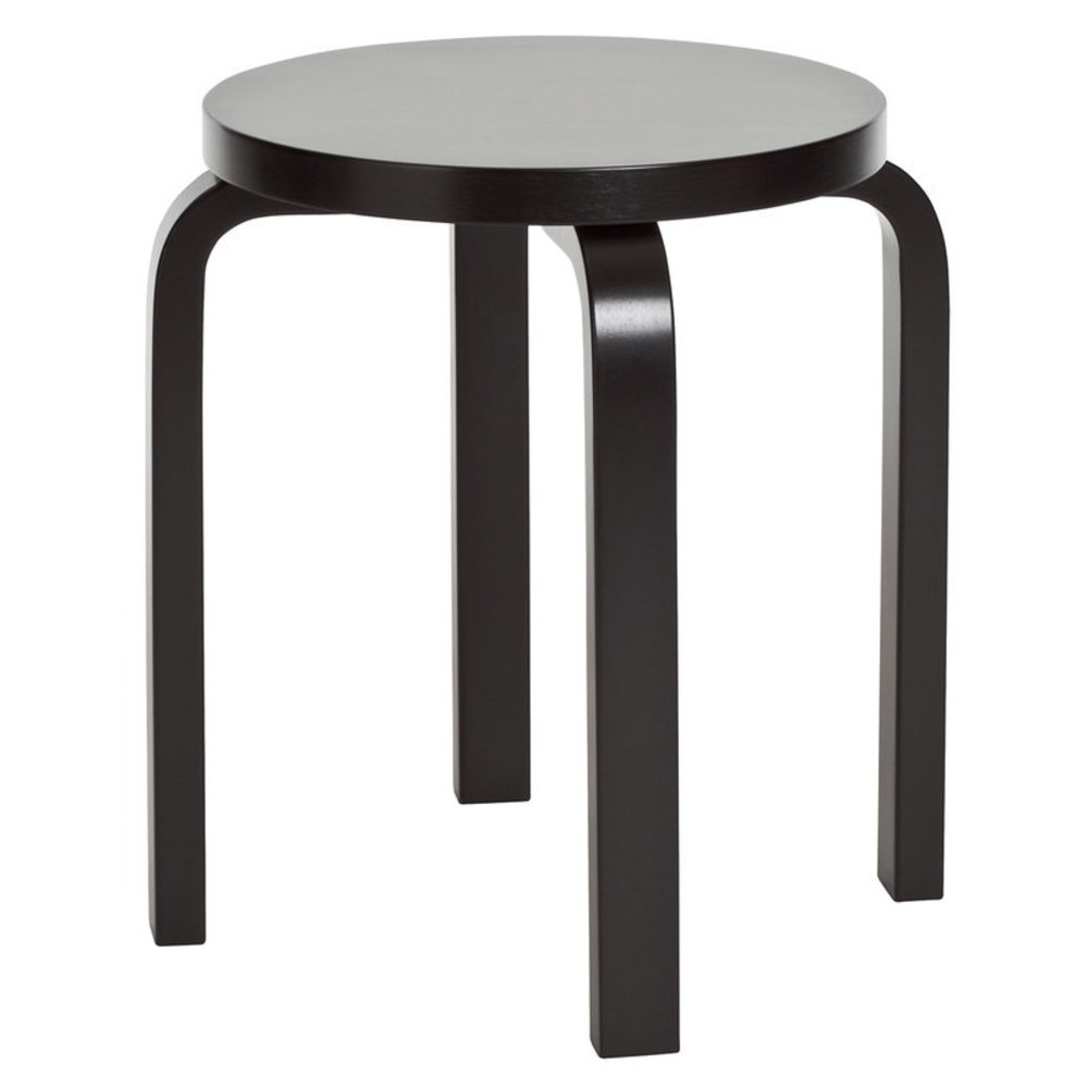 Artek stool E60 black lacquered - NORDIC NEW