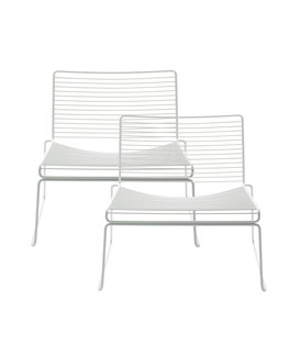 Hay - Hee lounge chair white, set of 2