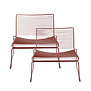 Hay - Hee lounge chair rust - set of 2