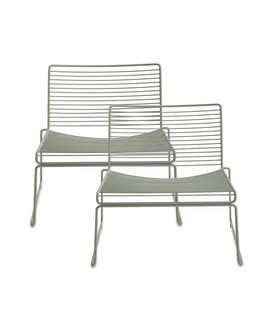 Hee lounge chair fall green - set of 2