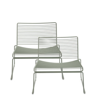 Hay - Hee lounge chair fall green, set of 2