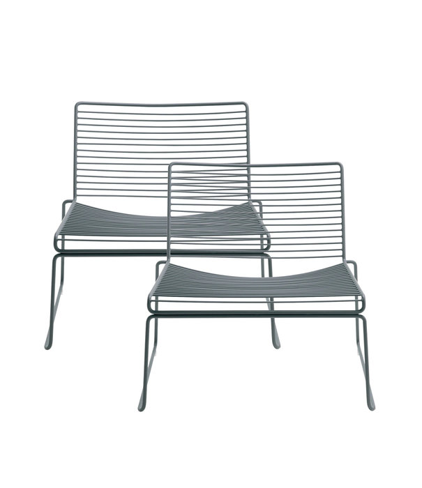 Hay  Hay - Hee lounge chair asphalt grey - set of 2