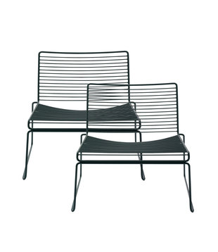 Hay - Hee lounge chair black, set of 2