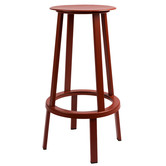 Hay - Revolver Bar Stool red 65/75 cm.