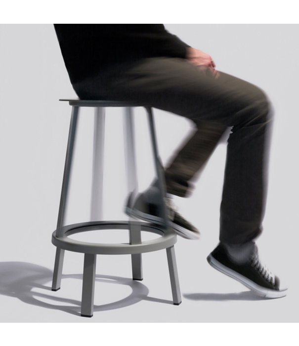 Hay  Hay - Revolver Bar Stool black 65/75 cm.