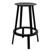 Hay - Revolver Bar Stool black 65/75 cm.