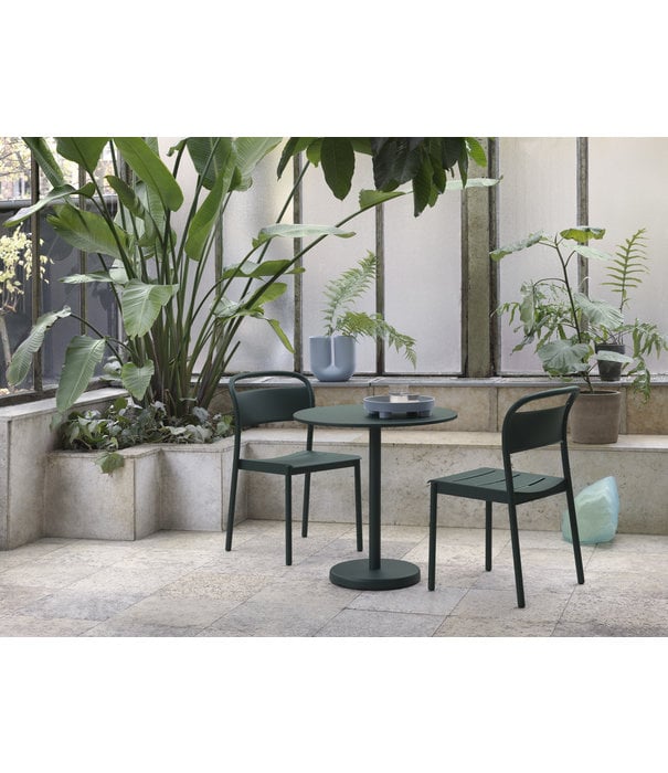 Muuto  Linear Steel Side Chair Burnt Orange