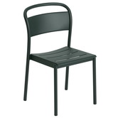 Linear Steel Side Chair Green