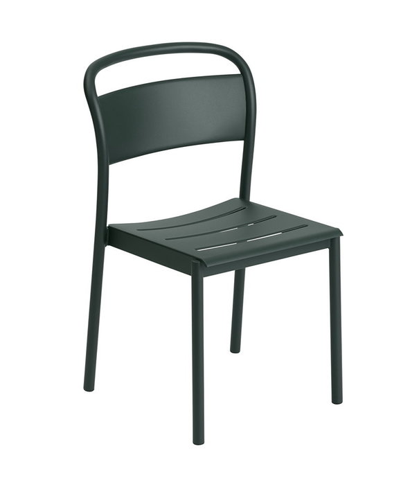 Muuto  Muuto Linear Steel Side Chair Green