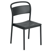 Muuto Outdoor - Linear Steel Side Chair Zwart